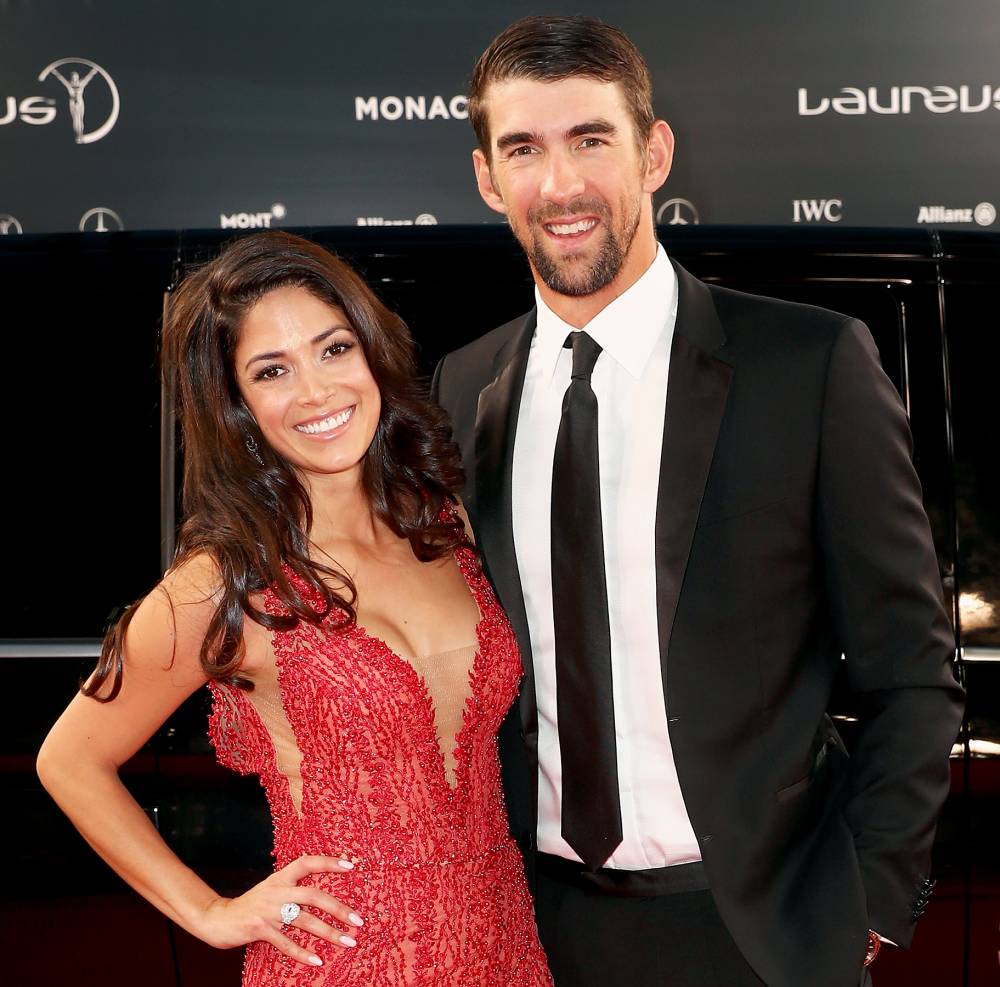 Michael Phelps and Nicole Phelps attend the 2017 Laureus World Sports Awards at the Salle des Etoiles,Sporting Monte Carlo on February 14, 2017 in Monaco, Monaco.