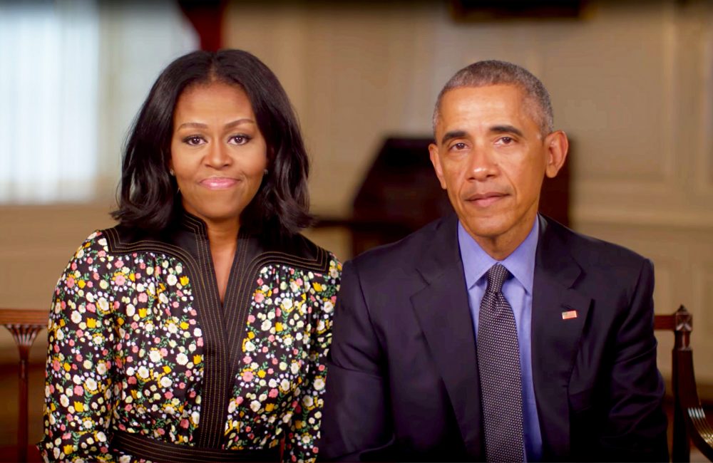 Michelle Obama and Barack Obama
