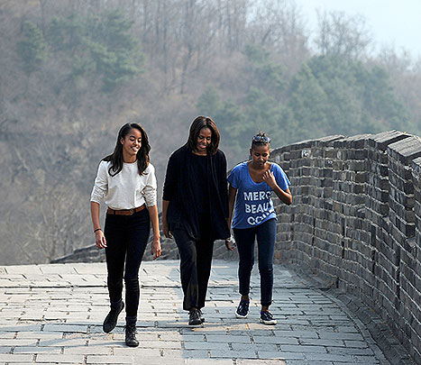 michelle obama great wall
