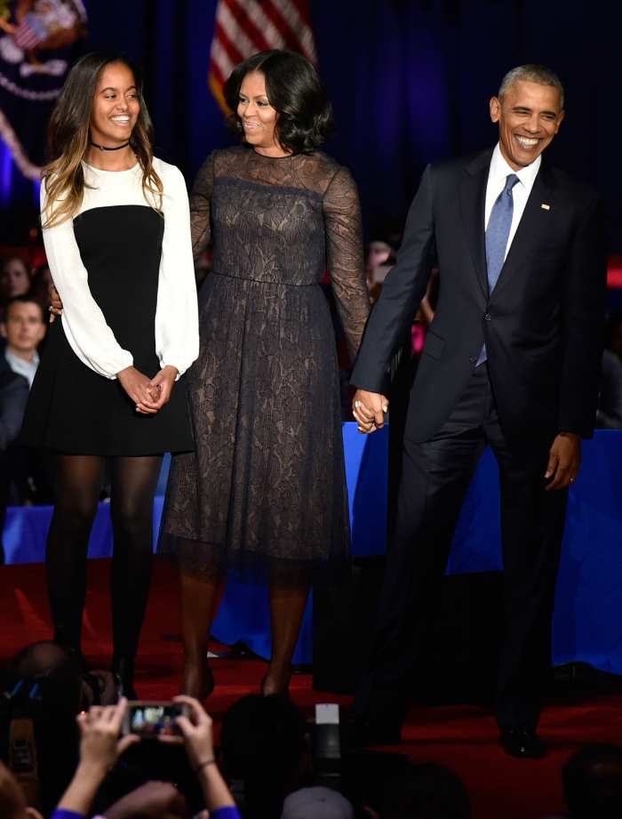 Malia Michelle Barack Obama Farewell Speech Style