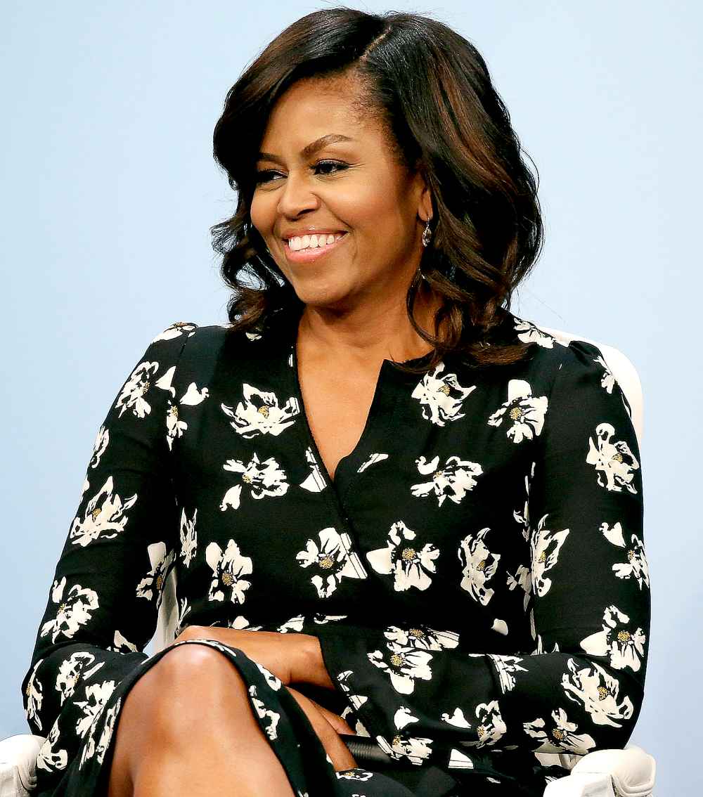 Michelle Obama participates in a panel discussion at Glamour Hosts "A Brighter Future: A Global Conversation on Girls' Education" with First Lady Michelle Obama at The Newseum on October 11, 2016 in Washington, DC.