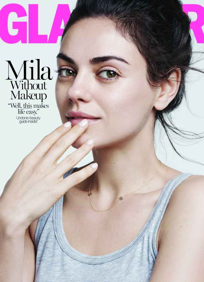  Mila Kunis va sin maquillaje para 'Glamour' 'I don't wear makeup'