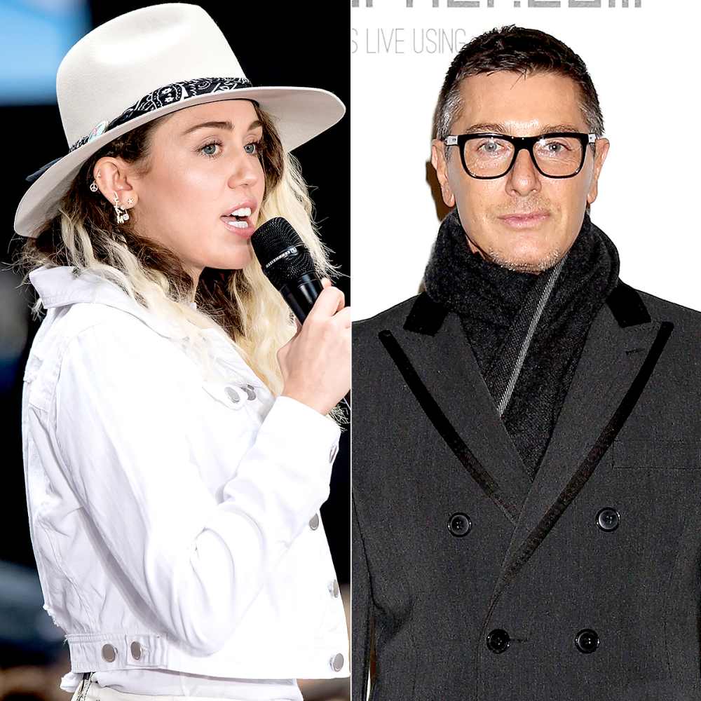 Miley Cyrus and Stefano Gabbana