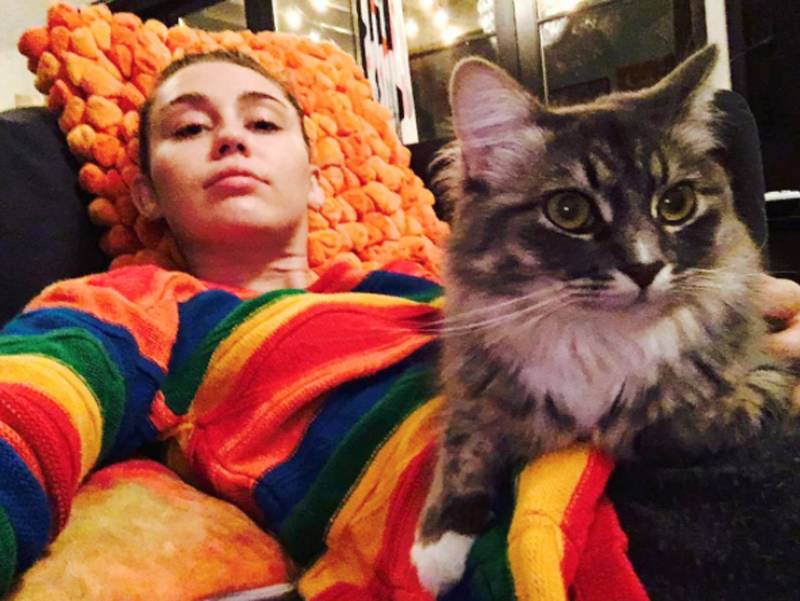 Miley Cyrus and Cat