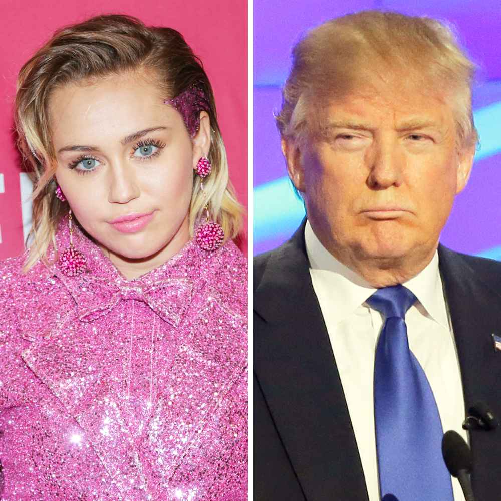 Miley Cyrus and Donald Trump
