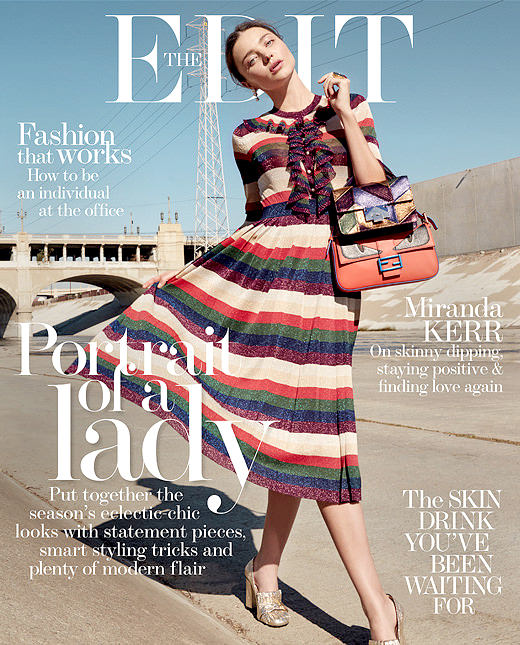Miranda Kerr on the cover of The Edit