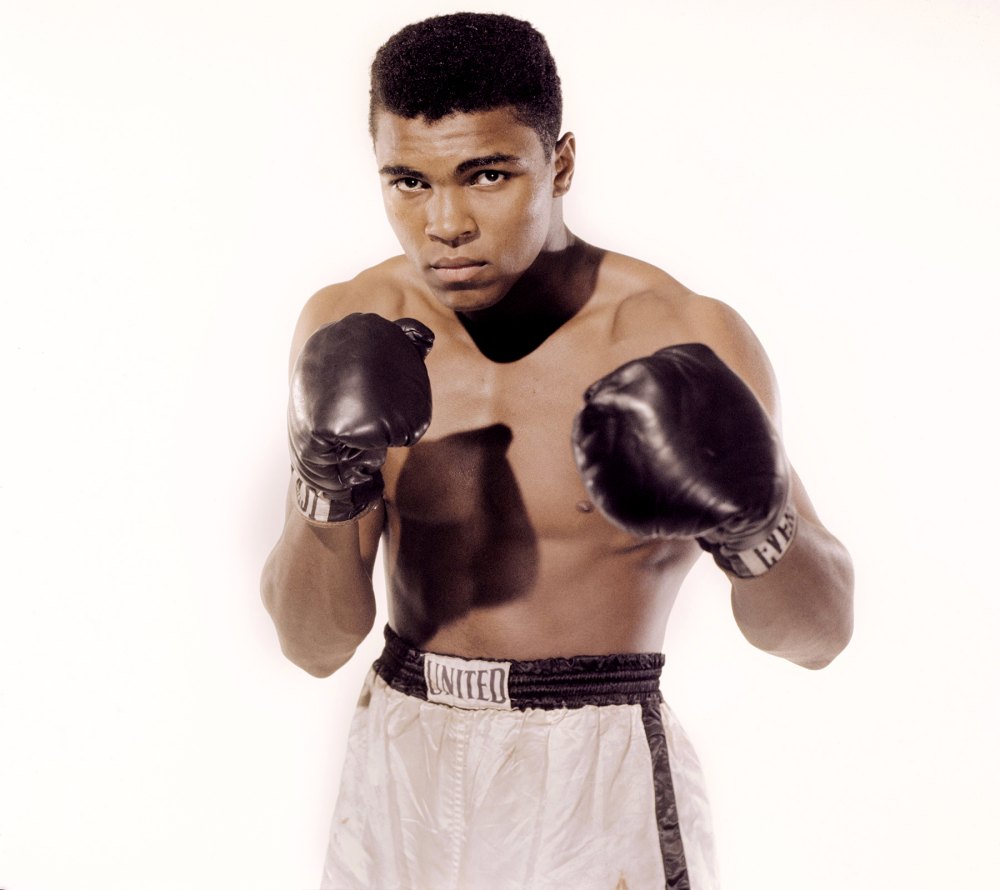 Muhammad Ali poses for the camera on May 17, 1962, in Long Island, NY.