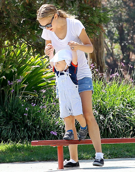 Natalie and Aleph at park