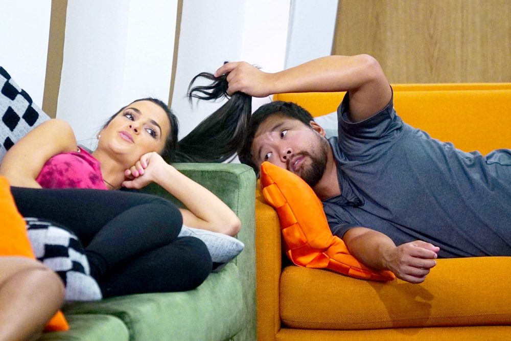 Nicole Negrotti and James Huling on Big Brother.