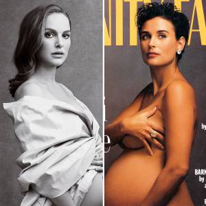 Natalie Portman Demi Moore Vanity Fair covers