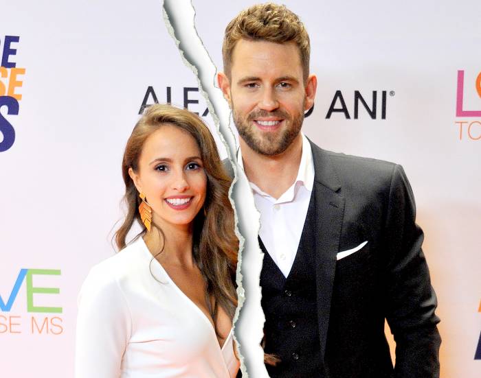 Nick Viall and Vanessa Grimaldi arrive at the 24th Annual Race To Erase MS Gala at The Beverly Hilton Hotel on May 5, 2017 in Beverly Hills, California.