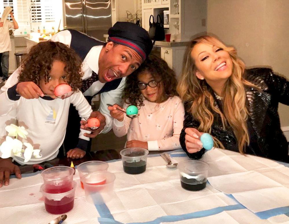 Mariah Carey, Nick Cannon, Monroe and Moroccan