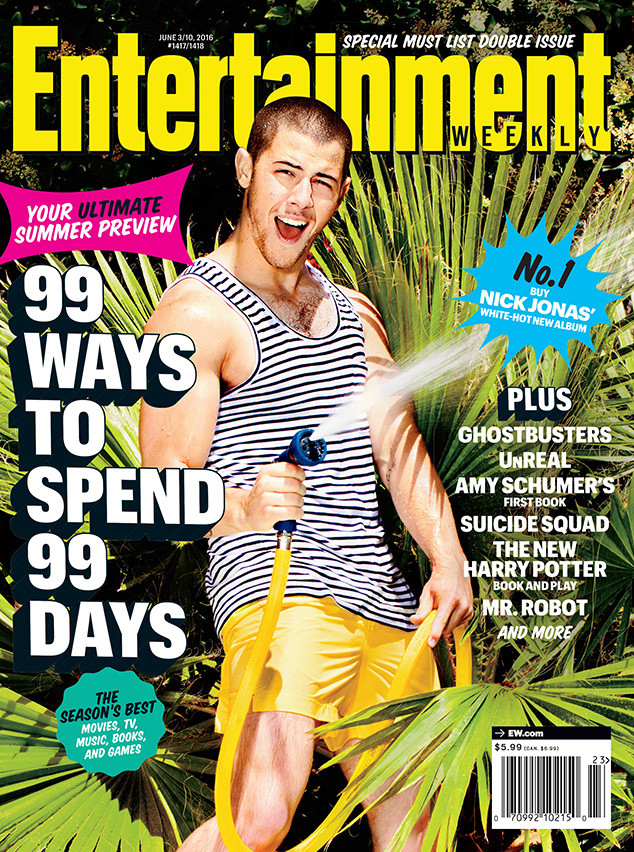 Nick Jonas on the cover of Entertainment Weekly