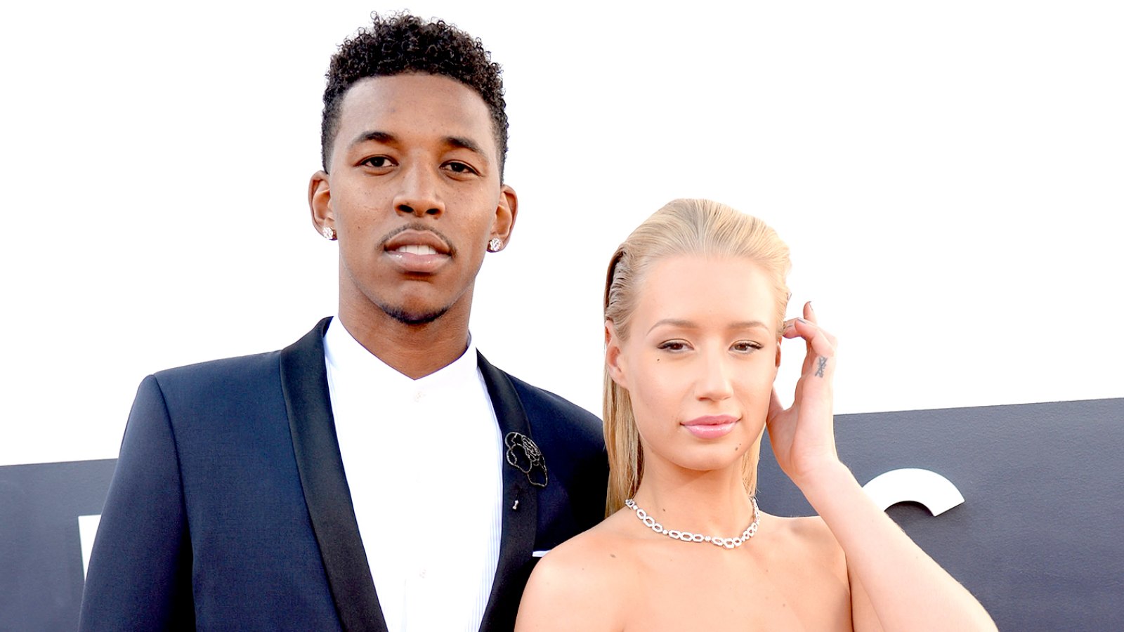 Nick Young and Iggy Azalea attend the 2014 MTV Video Music Awards.