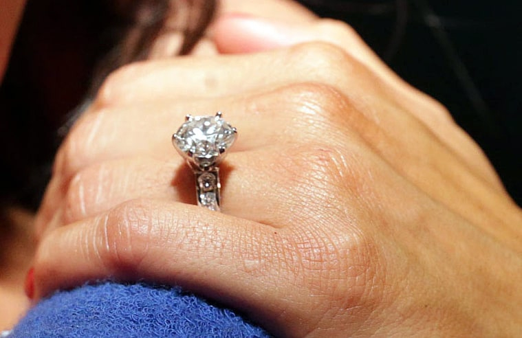 Nikki Bella's engagement ring from John Cena.