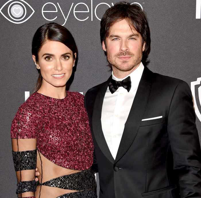 Nikki Reed and Ian Somerhalder arrive at the 18th Annual Post-Golden Globes Party hosted by Warner Bros. Pictures and 'InStyle' at the Beverly Hilton hotel in Beverly Hills on Jan. 8.