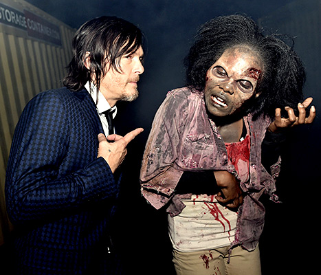 Norman Reedus and Zombie