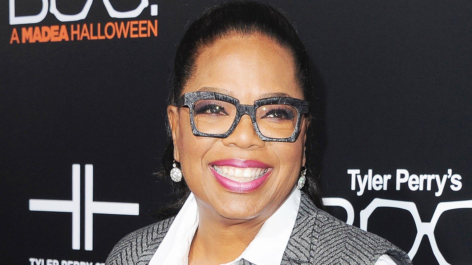Oprah Winfrey arrives at the Los Angeles Premiere "Boo! A Madea Halloween" on October 17, 2016 in Hollywood, California.