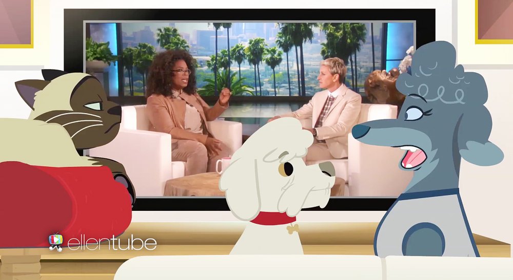 Oprah Winfrey Ellen DeGeneres pets
