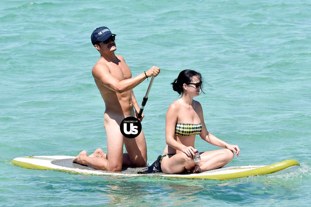 Orlando Bloom Goes Naked Paddle Boarding with Katy Perry 