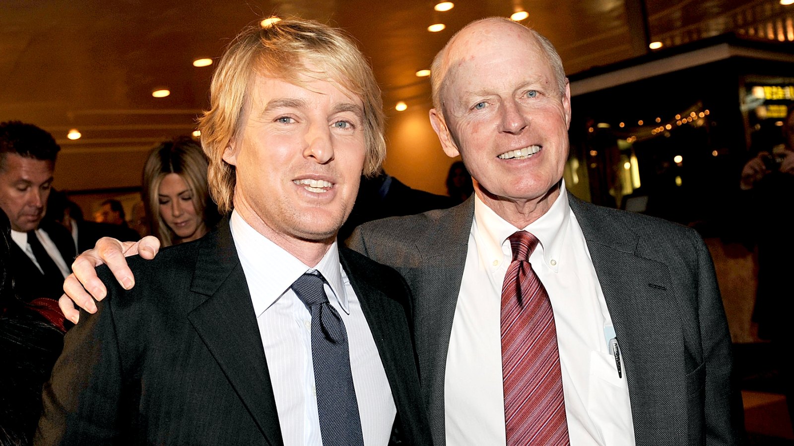 Owen Wilson and his father Robert arrive at the premiere of 20th Century Fox's "Marley & Me" held at the Mann Village Theater on December 11, 2008 in Westwood, California.