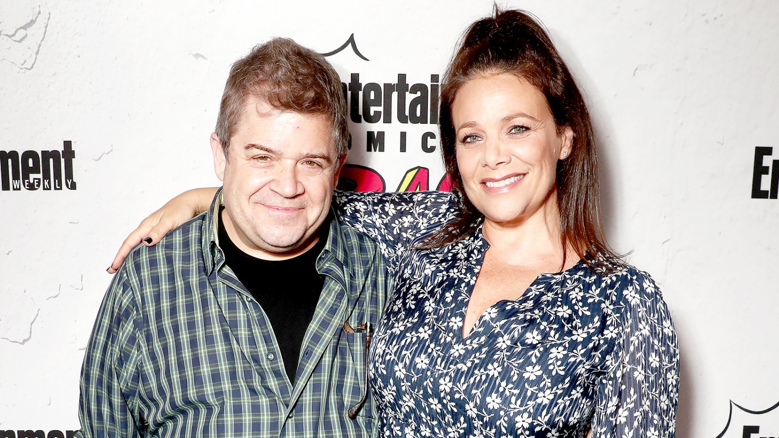 Patton Oswalt and Meredith Salenger at Entertainment Weekly's annual Comic-Con party in celebration of Comic-Con 2017 at Float at Hard Rock Hotel San Diego on July 22, 2017 in San Diego, California.