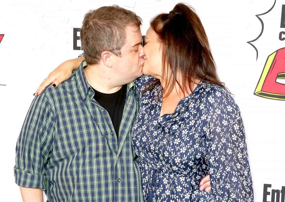 Patton Oswalt and Meredith Salenger at Entertainment Weekly's annual Comic-Con party in celebration of Comic-Con 2017 at Float at Hard Rock Hotel San Diego on July 22, 2017 in San Diego, California.