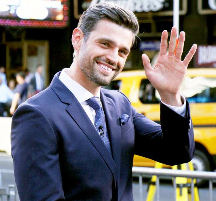Peter Kraus seen at Good Morning America promoting 'The Bachelorette' in New York City.
