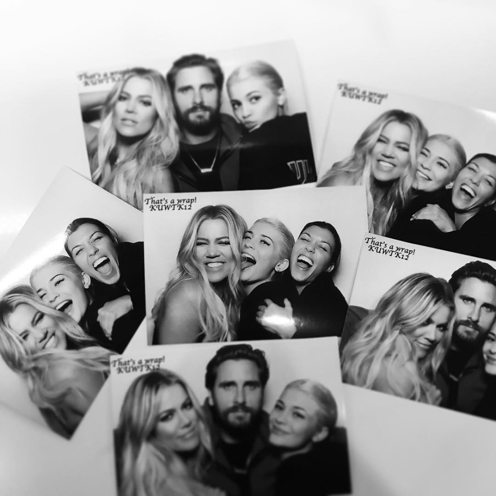The Kardashian family celebrate.