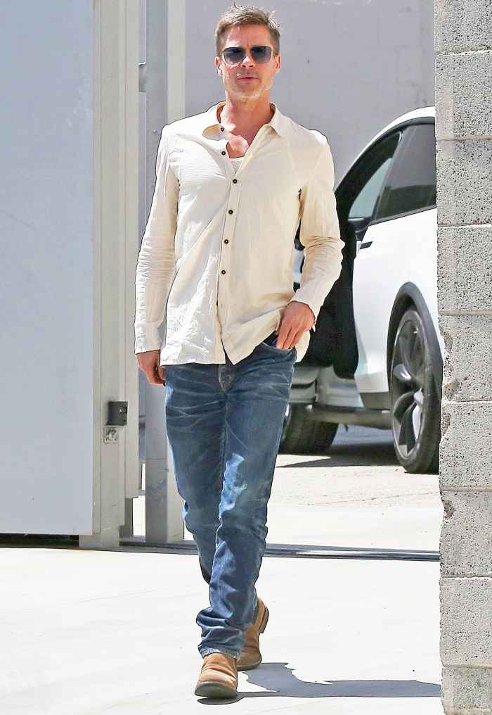 Brad Pitt Steps Out in L.A. Looking Slimmer | UsWeekly