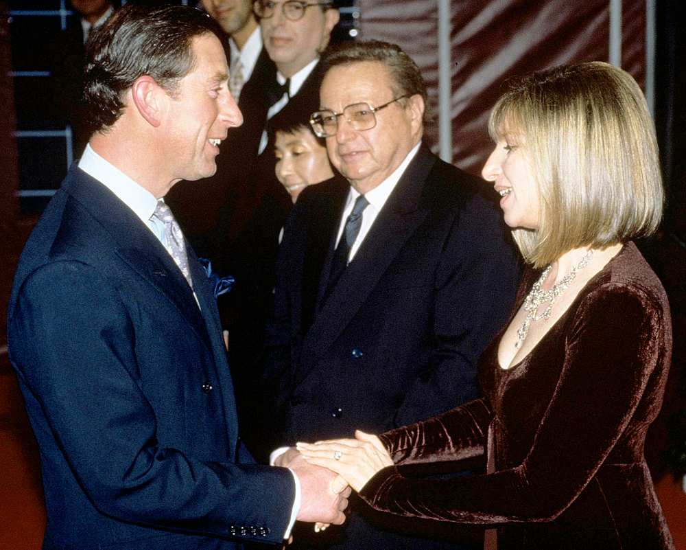 Prince Charles with Barbra Streisand Prince Charles in London, Britain in 1994.