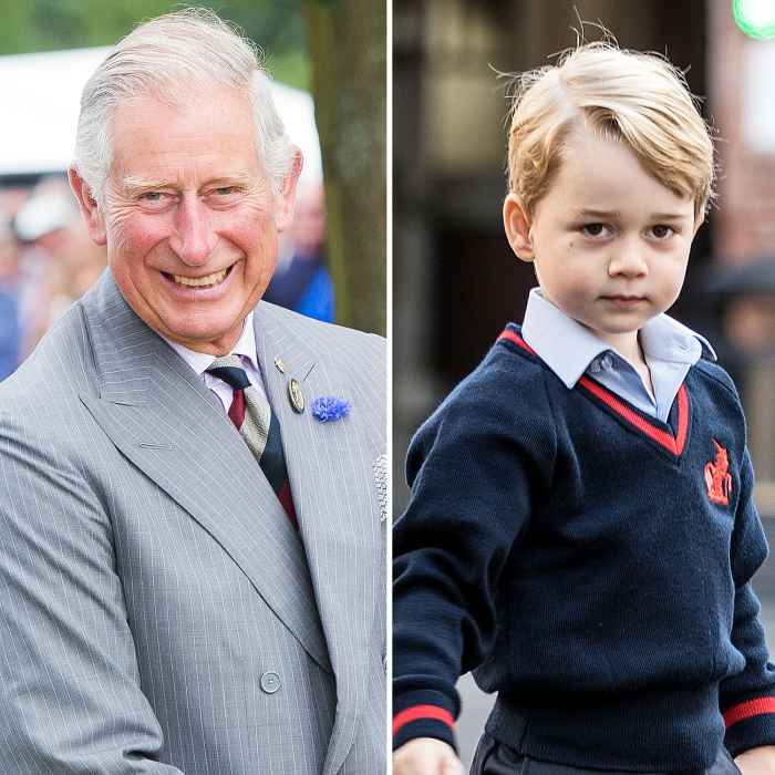 Prince Charles Prince George first day of school