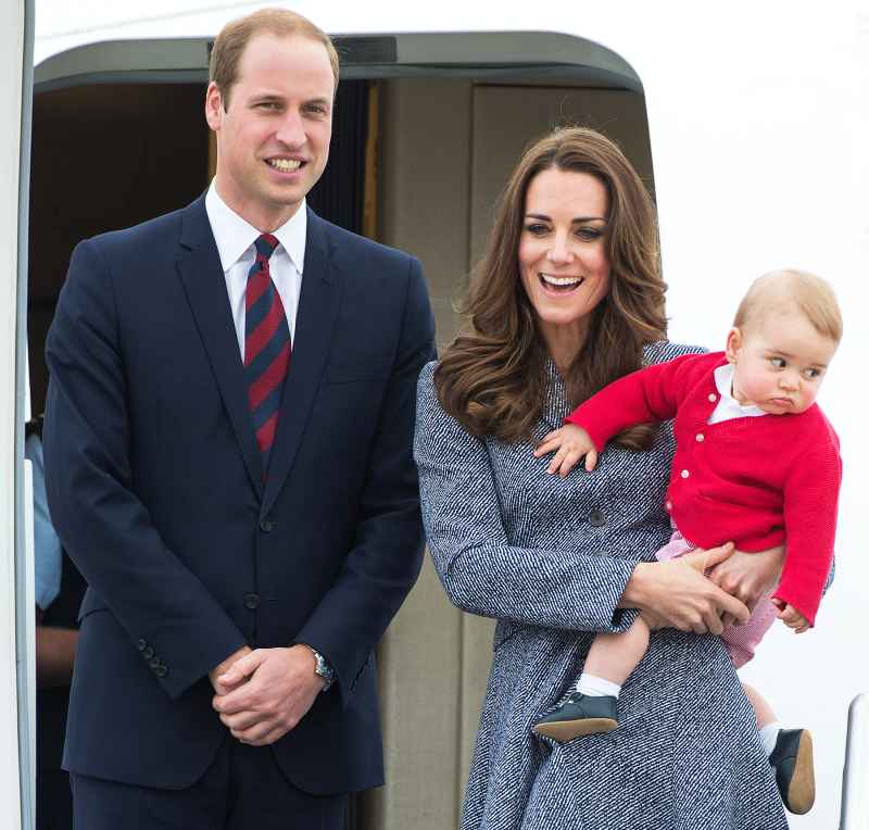 Prince George Prince William Kate Middleton grumpy