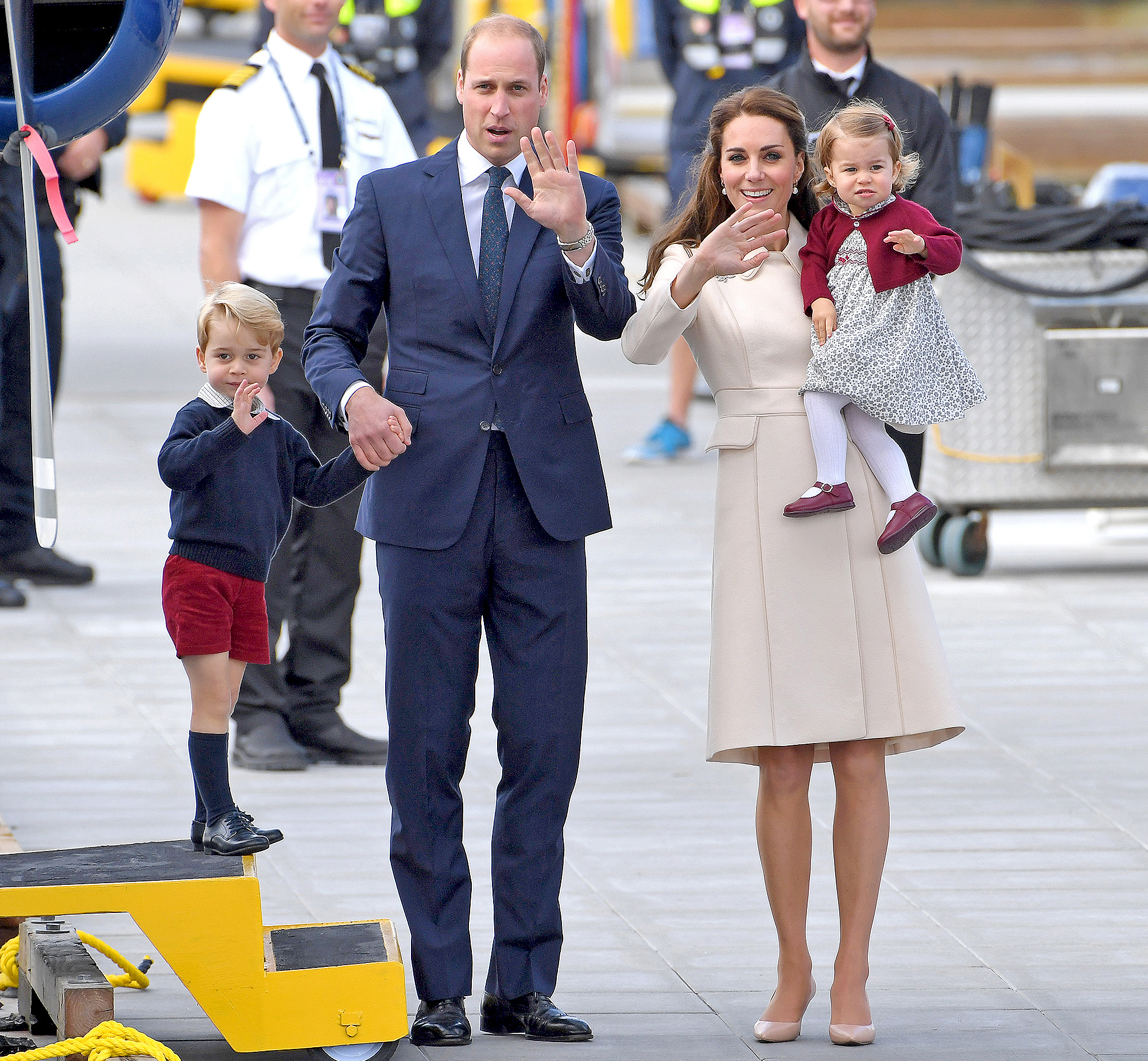 Prince George, Prince William, Duchess Catherine and Princess Charlotte