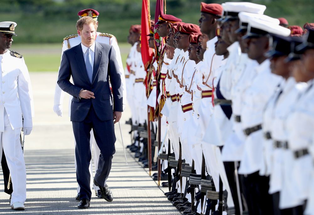 Prince Harry arrives at V.C. Bird International Airport on the first day of an official visit to the Caribbean on Nov. 20, 2016, in Antigua. Prince Harry's visit to the Caribbean marks the 35th anniversary of independence in Antigua and Barbuda and the 50th anniversary of independence in Barbados and Guyana.