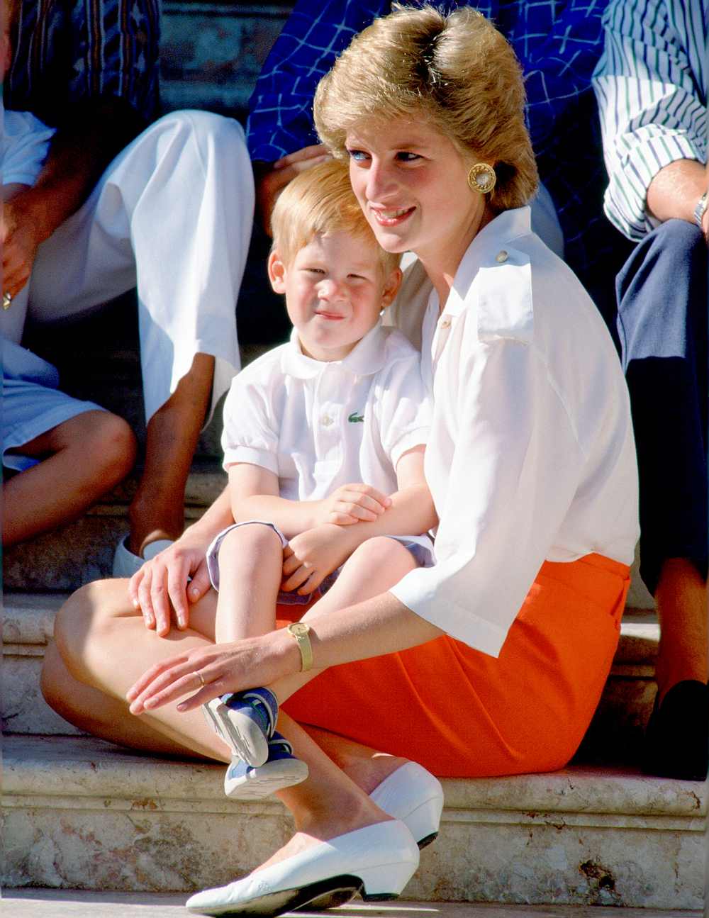 Princess Diana and Prince Harry in 1988.