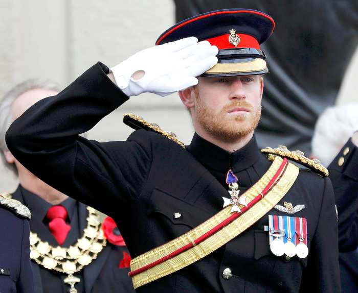Prince Harry attends Armistice Day commemorations at the National Memorial Arboretum on November 11, 2016 in Stafford, United Kingdom.