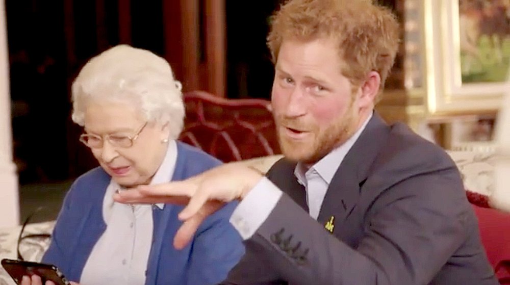 Queen Elizabeth II and Prince Harry