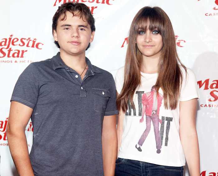 Prince Michael Jackson I and Paris Jackson attend the press conference for Goin' Back To Indiana: Can You Feel It at the Majestic Star Hotel Lakeshore Ballroom on August 29, 2012 in Gary, Indiana.