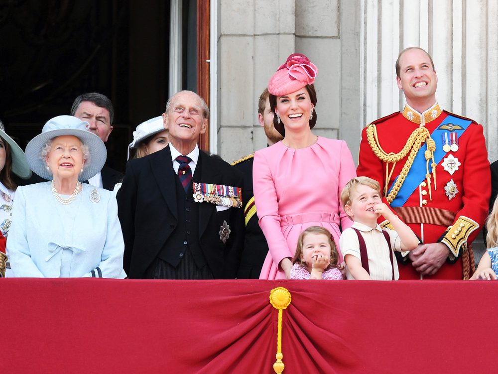 Queen Elizabeth II Prince Philip Kate Middleton Princess Charlotte Prince George Prince William