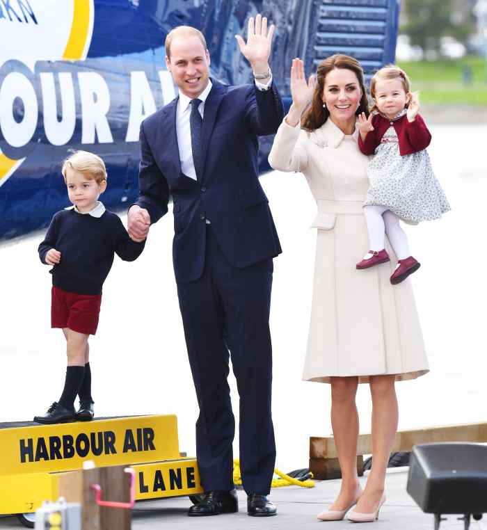 Prince William, Duke of Cambridge, Prince George of Cambridge, Catherine, Duchess of Cambridge and Princess Charlotte