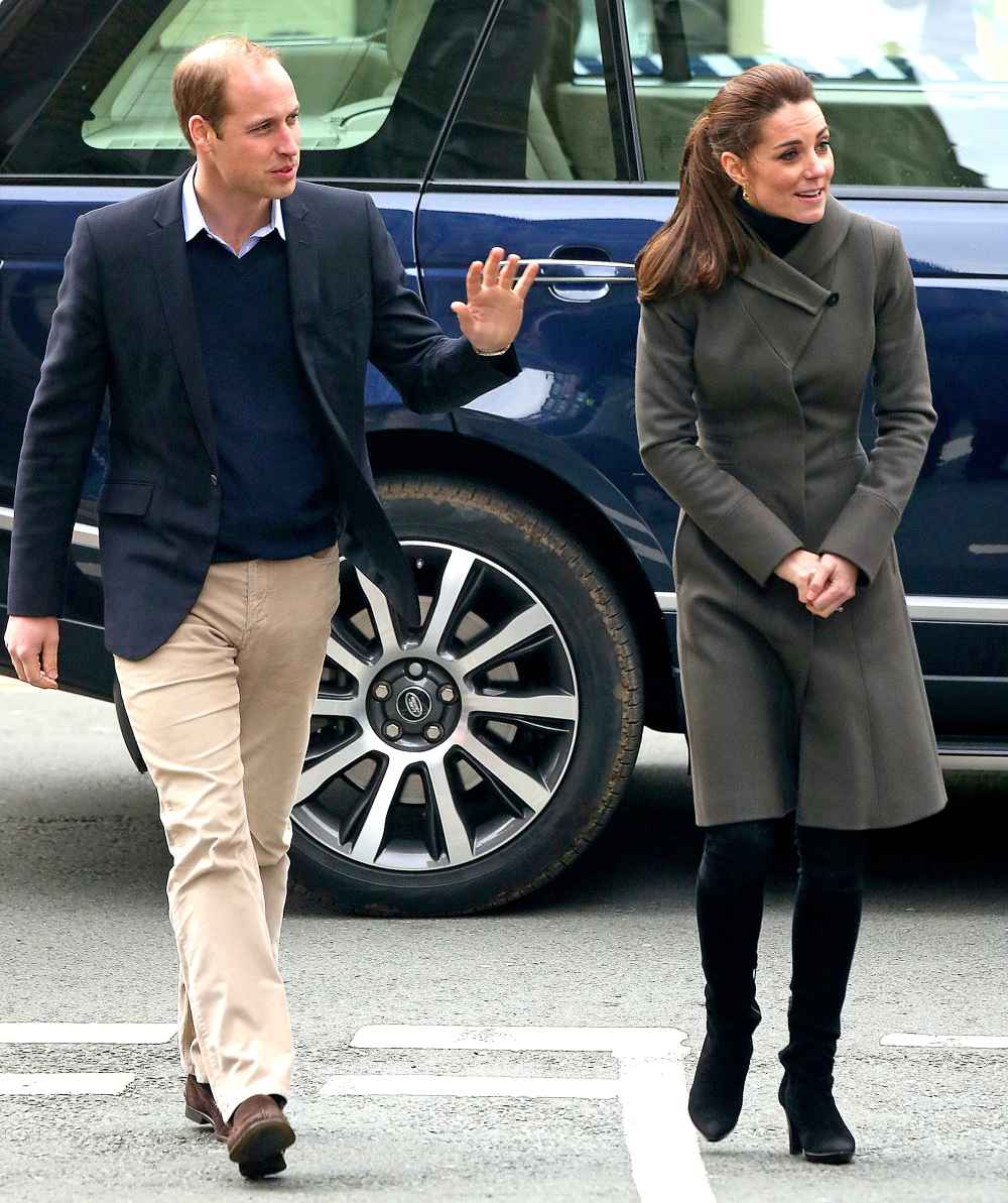 Kate Middleton and Prince William are seen visiting Caernarfon on November 20, 2015 in Caernarfon, United Kingdom.