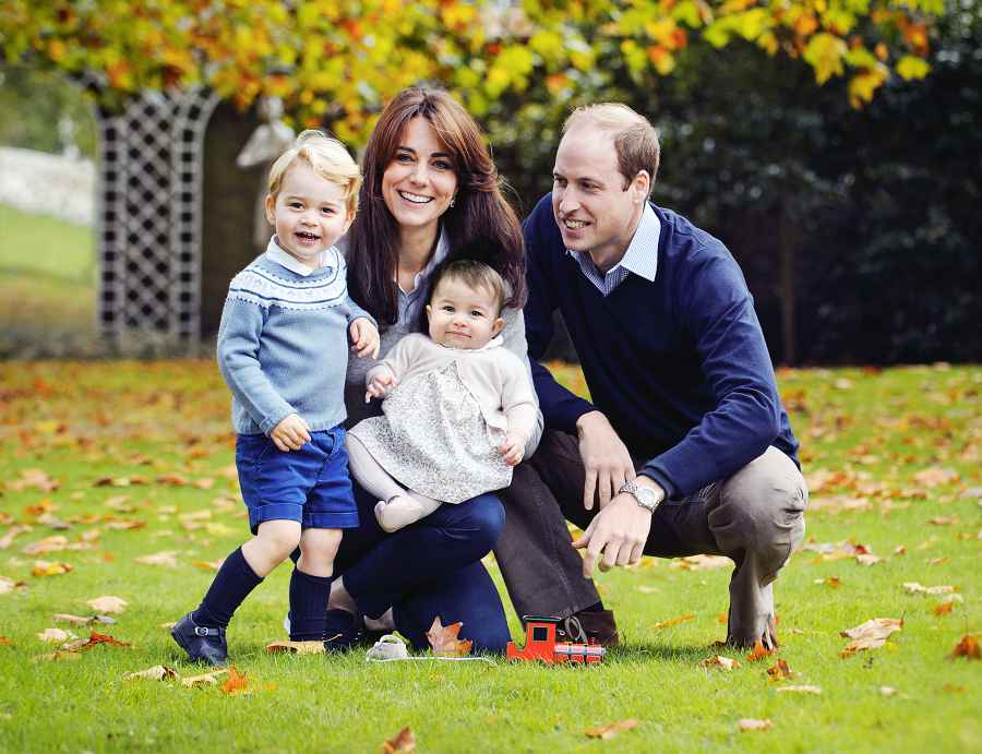 Kate Middleton and Prince William with Princess George and Princess Charlotte