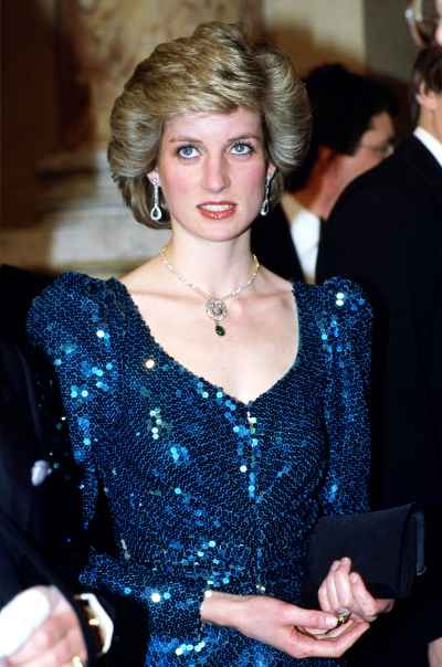 Princess Diana's Blue Sequined Dress Up for Auction | Us Weekly