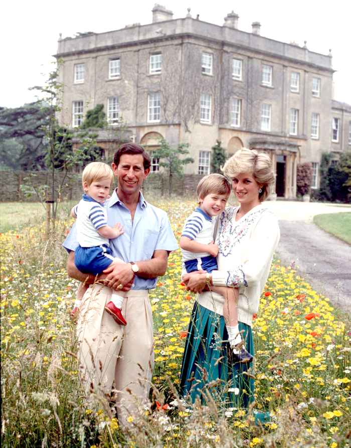 The Prince And Princess Of Wales With Prince William & Prince Harry