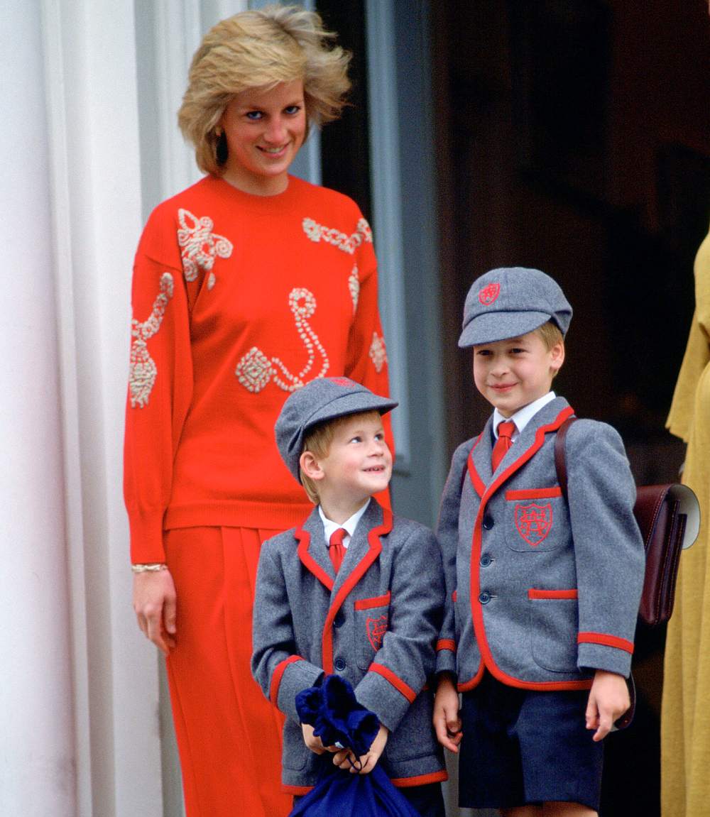 Princess Diana, Prince Harry and Prince William in 1989.