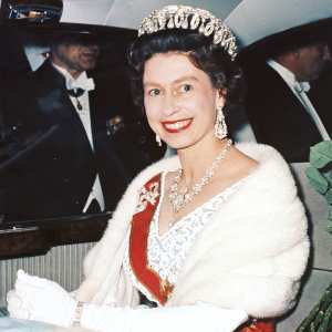 Queen Elizabeth II leaves Schloss Augustusburg in Bruhl