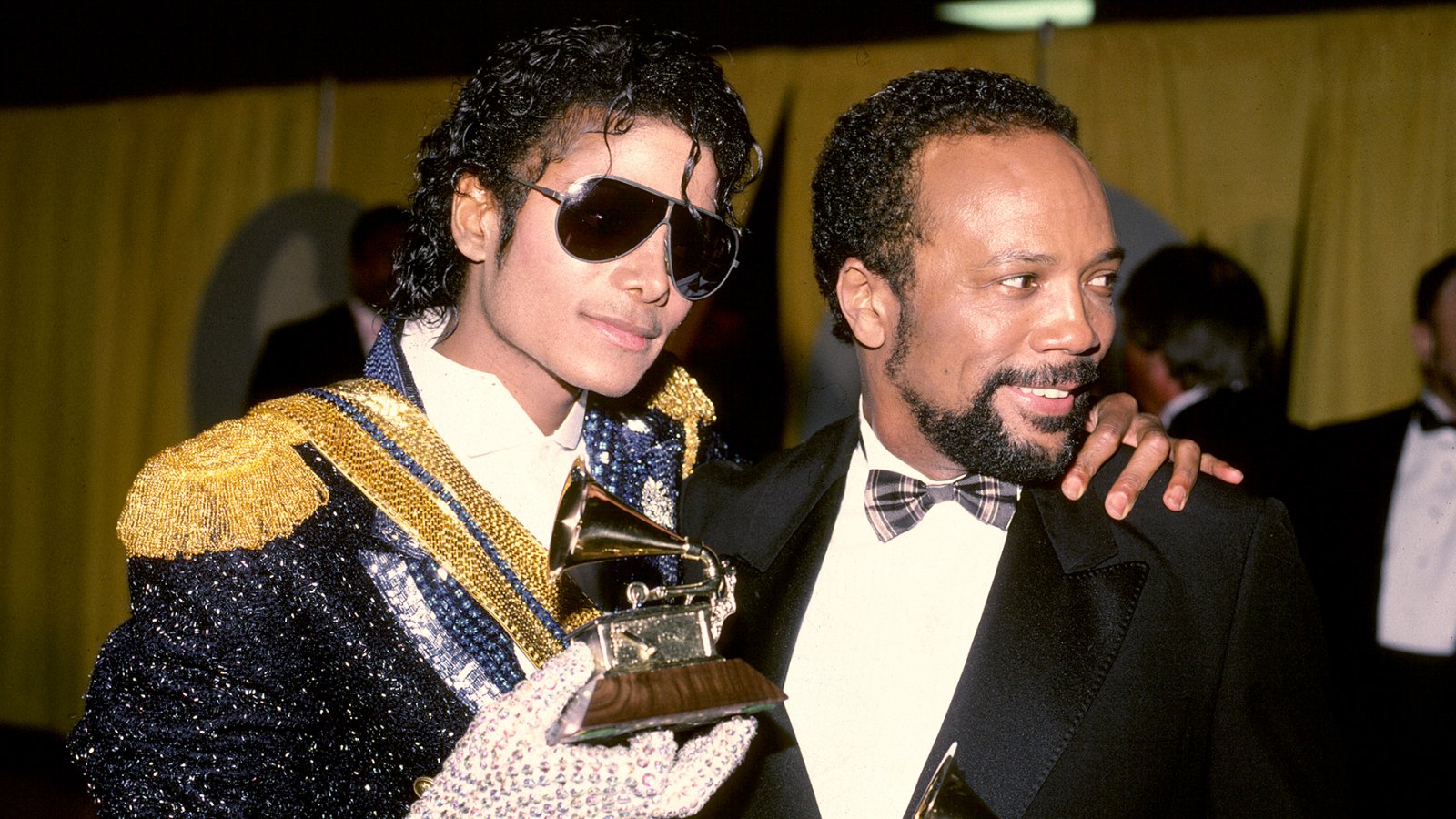 Michael Jackson with Quincy Jones at the 1984 Grammy Awards.