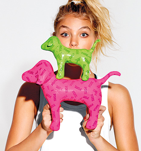 Rachel Gilbert - PINK (closeup with dogs)