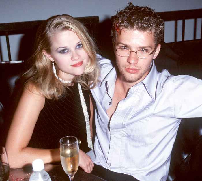 Reese Witherspoon and Ryan Phillippe at the Mann's Chinese Theater in Hollywood, California in 1998.